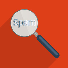 Image showing Checking emails for spam