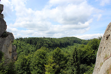 Image showing view to Carpathian mountains