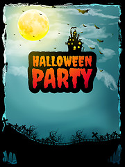 Image showing Happy Halloween party Poster. EPS 10