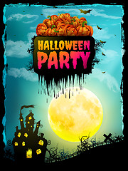 Image showing Happy Halloween Party Poster. EPS 10