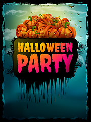 Image showing Happy Halloween Party Poster. EPS 10