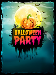 Image showing Happy Halloween Party Poster. EPS 10