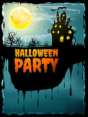 Image showing Happy Halloween party Poster. EPS 10