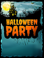 Image showing Happy Halloween party Poster. EPS 10