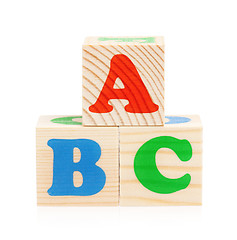 Image showing Cubes with letters