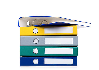 Image showing Colorful folders