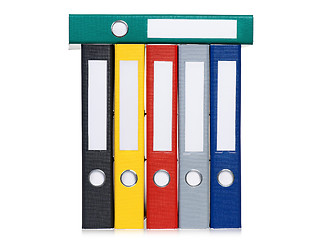 Image showing Colorful folders