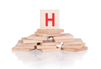 Image showing Alphabet - letter H