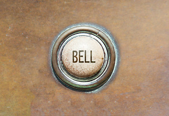 Image showing Old button - bell