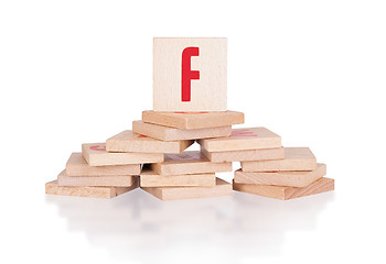 Image showing Alphabet - letter F