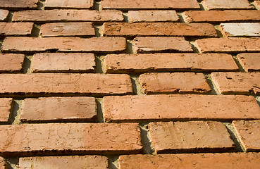 Image showing Closeup of a brick wall

