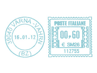 Image showing Postage meter stamp