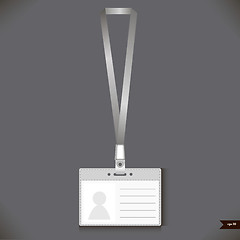 Image showing Lanyard with Tag Badge Holder.Vector Illustration