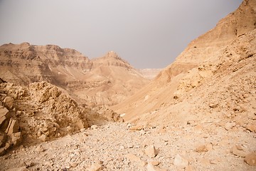 Image showing Mountains in stone desert nead Dead Sea