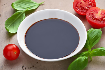 Image showing bowl of balsamic vinegar