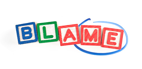 Image showing Blame me