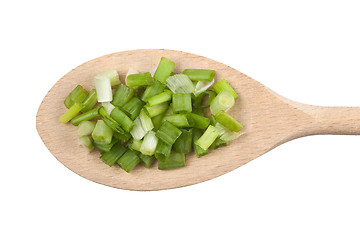 Image showing Chopped scallion