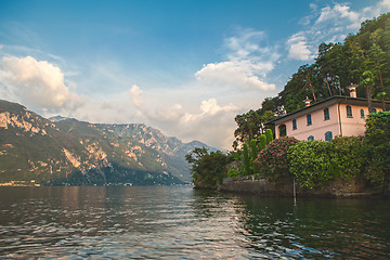 Image showing House in Belaggio on Como lake