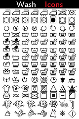 Image showing Washing instruction icons