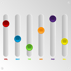 Image showing Color equalizer set of 6