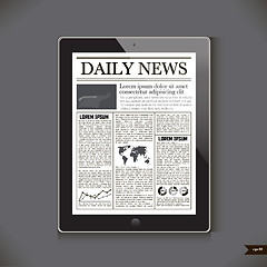 Image showing Daily News on generic Tablet PC