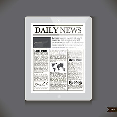 Image showing Daily News on generic Tablet PC