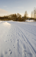 Image showing Snowy road