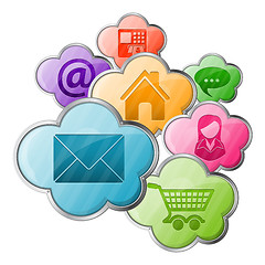 Image showing Online Shopping & Cloud Computing Concept