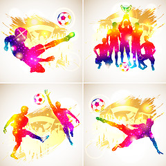 Image showing Soccer Silhouette