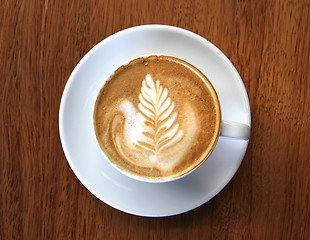 Image showing Cup of Frothy Coffee