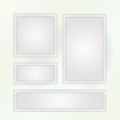 Image showing Vector illustration of blank poster mock-ups
