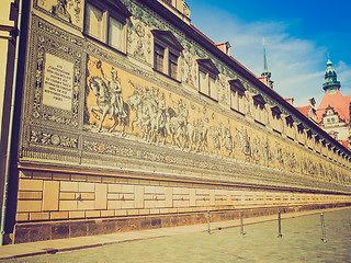 Image showing Fuerstenzug Procession of Princes in Dresden, Germany