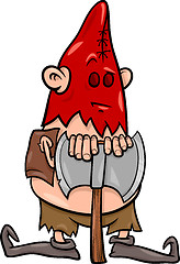 Image showing executioner with ax cartoon illustration