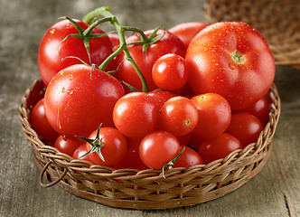 Image showing Fresh red tomatoes