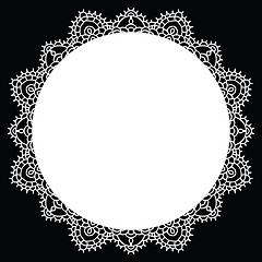 Image showing Crochet lace mandala.