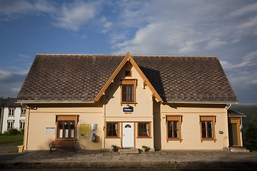 Image showing norwegian railway station