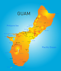 Image showing Guam map