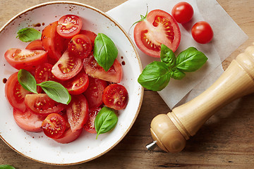 Image showing fresh tomato salad