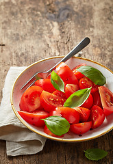 Image showing fresh tomato salad