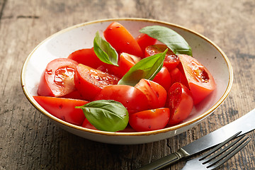 Image showing fresh tomato salad