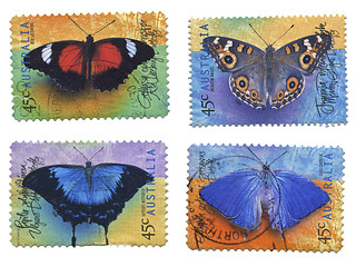 Image showing Butterfly Stamps