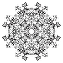 Image showing Mandala. Circular ornament.
