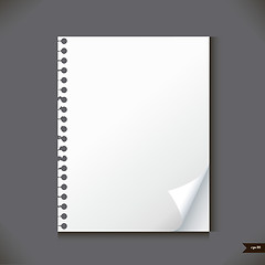 Image showing Empty paper sheet with place for your text.Vector illustration