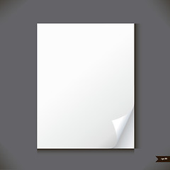 Image showing Empty paper sheet with place for your text.Vector illustration