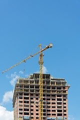 Image showing Construction site of modern building.