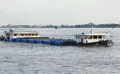 Image showing barge in Cambodia