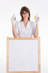 Image showing Chemist advertises drugs