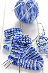 Image showing Knitted socks
