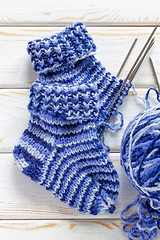 Image showing Knitted socks