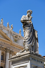 Image showing Saint Peter statue, Vatican city, Rome